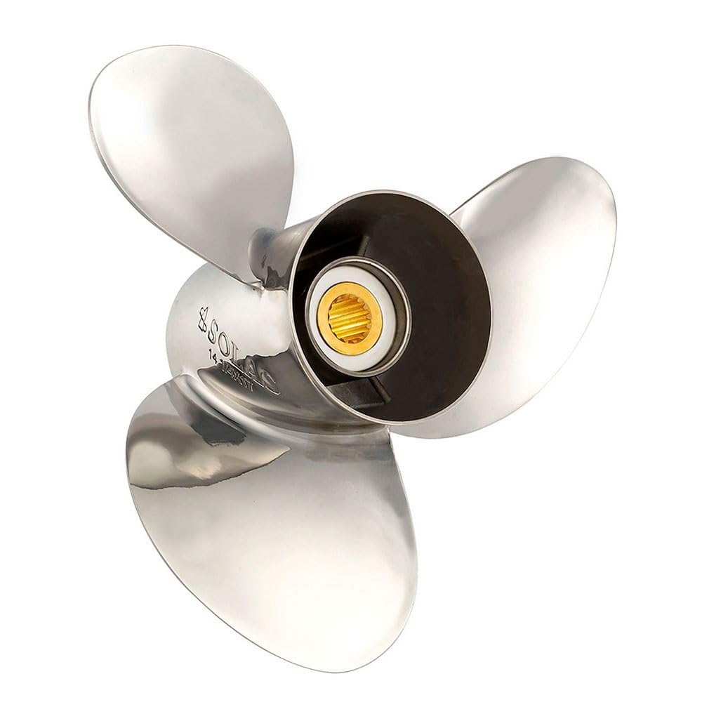 Solas 9431-133-17 Rubex NS3 SS 3-Blade Propeller, RH, 13.25 x 17, Interchangeable Hub, 4-1/4" Gearcase