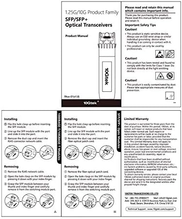 10Gtek 10GBase-T SFP+ to RJ-45 Transceiver, 10Gbe SFP+ Copper Ethernet CAT6a Module, up to 30m, for Cisco SFP-10G-T-S, Ubiquiti UniFi, Fortinet, TP-Link and More|B01KFBFL16