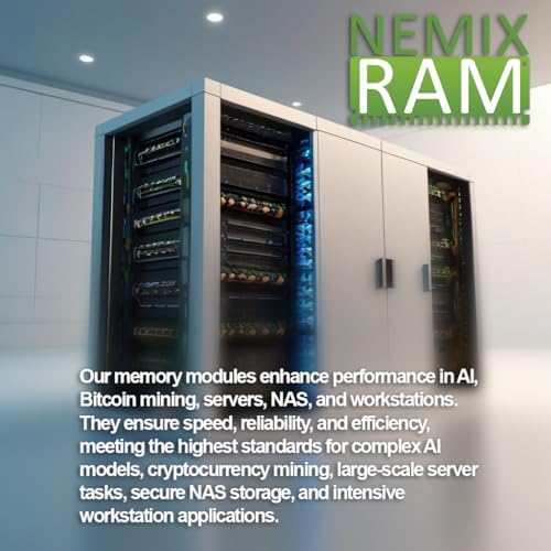 NEMIX RAM 128GB (8X16GB DDR4 2666MHZ PC4-21300 2Rx8 1.2V CL19 288-PIN ECC RDIMM Registered Server Memory KIT Compatible with Dell PowerEdge XR2 Rack Server