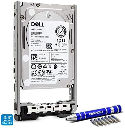 Dell 400-AUQX 2.4TB 10K SAS 2.5-Inch PowerEdge Enterprise Hard Drive in 13G Tray Bundle with Compatily Screwdriver Compatible with 400-AVBX W9MNK R720 R730 R630|B07Y2DR7YC