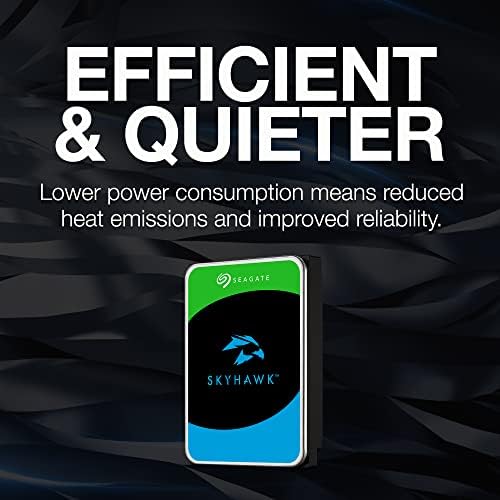 Seagate Skyhawk AI 16TB Video Internal Hard Drive HDD – 3.5 Inch SATA 6Gb/s 512MB Cache for DVR NVR Security Camera System with Drive Health Management and in-House Rescue Services (ST16000VE004)|B0DG3JB7G5
