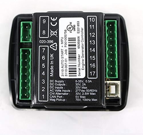 RaeSung Deep Sea DSE3110 Generator Controller DSE 3110 (MPU) Diesel Generator Genset Controller|B086K298ZC