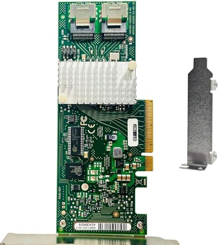 SAS HBA Card Compatible with LSI 9211-8i IT Mode PCIe SATA Expansion Card, 8-Port 6Gbps PCIe 2.0, SAS Expander Support, HBA Controller with 2X SFF-8087 Internal for ZFS TrueNAS unRAID NAS JBOD
