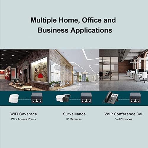 Gigabit PoE+ Injector, 30W POE Power Adapter, IEEE802.3af & 802.3at Compliant,100/1000M Fit for Ubiquiti U-POE-at, U-POE-af, POE-48-24W-G, TP-Link TL-POE160S, TRENnet TPE-115GI, Tenda PoE30G-AT,|B00PMR4QVU