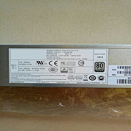 PSU for 3Y 650W Power Supply YM-2651M