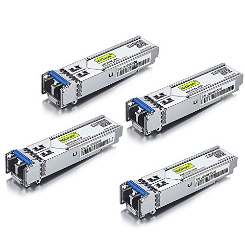 10Gtek 𝟭𝟬/𝟭𝟬𝟬/𝟭𝟬𝟬𝟬𝗕𝗮𝘀𝗲-𝗧 𝗖𝗼𝗽𝗽𝗲𝗿 𝗦𝗙𝗣, Auto-Negotiation SFP to RJ45 Mini-GBIC Transceiver or Cisco GLC-T(10/100/1000)/SFP-GE-T(10/100/1000) Pack of 2|B09NNMP934