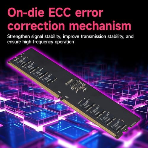 DDR5 RAM 32GB Kit (2x16GB) 4800MHz (PC5-38400) CL40 1.1V On die ECC UDIMM 288-Pin Desktop Memory Module Acclamator|B0DYJFJBJZ