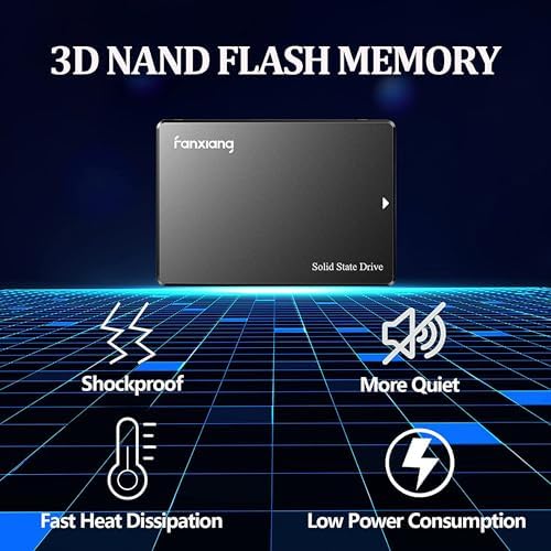fanxiang S101 128GB SSD SATA III 6Gb/s 2.5" Internal Solid State Drive, Read Speed up to 550MB/sec, Compatible with Laptop and PC Desktops(Black)|B09XHPHKPJ