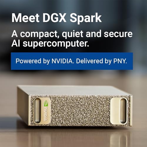 DGX Spark - NVIDIA GB10 Grace Blackwell Superchip, 128 GB LPDDR5x, ARM Processor, 4 TB NVME M.2 SSD Storage|B0GFY25JCR