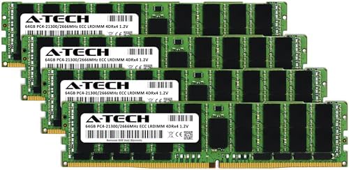 A-Tech 64GB Kit (2x32GB DDR4 2400MHz PC4-19200 ECC LRDIMM 4Rx4 Quad Rank 1.2V Load Reduced DIMM 288-Pin Server RAM Memory Upgrade Modules (A-Tech Enterprise Series
