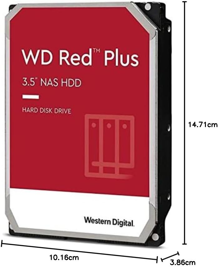 Western Digital 16TB WD Red Pro NAS Internal Hard Drive HDD - 7200 RPM, SATA 6 Gb/s, CMR, 512 MB Cache, 3.5" - WD161KFGX|B08K3VVKSW