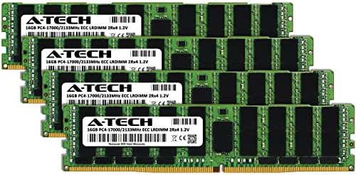 A-Tech 64GB Kit (2x32GB DDR4 2400MHz PC4-19200 ECC LRDIMM 4Rx4 Quad Rank 1.2V Load Reduced DIMM 288-Pin Server RAM Memory Upgrade Modules (A-Tech Enterprise Series