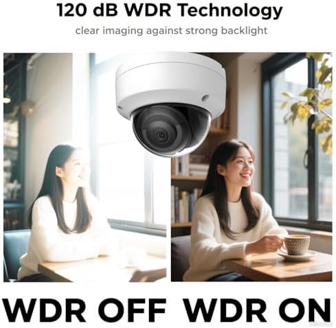 DS-2CD2183G2-I 4K 8MP AcuSense Vandal Fixed Dome POE IP Camera Outdoor, 2.8mm Wide Angle, 3-Axis, WDR, IP67, IK10|B0FND643B6