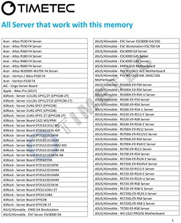 Timetec Hynix IC DDR4 Registered ECC 1.2V 288 Pin RDIMM Server Memory RAM Module Upgrade (DDR4 2666MHz, 64GB KIT(2x32GB) 2R4)|B07T25HV18
