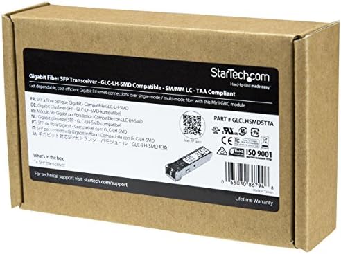 StarTech.com Cisco SFP-GE-T Compatible - Gigabit SFP - 10/100/1000 Mbps - RJ45 Port - 1000Base-T - Copper SFP - GBIC Module|B007UR0CZE
