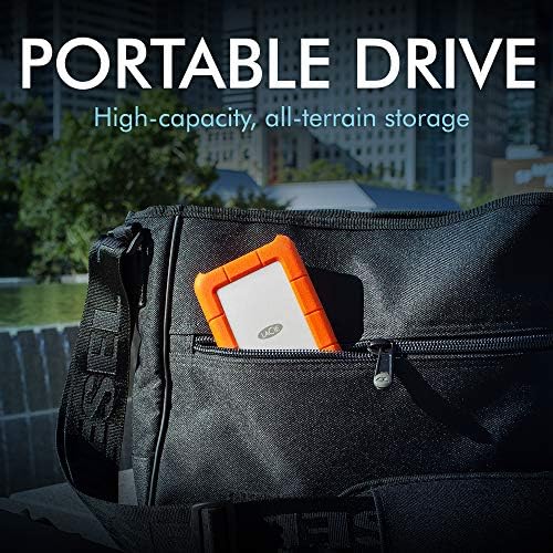 LaCie Rugged Mini 2TB External Hard Drive Portable HDD - USB 3.0/ 2.0 Compatible, Drop Shock Dust Rain Resistant Shuttle Drive, For Mac And PC Computer (LAC9000298), orange|B00IRV005E