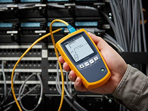 Fluke Networks - 5018508 MS-POE MicroScanner Copper Cable Verifier and PoE tester for RJ-45 Category 5-6A Ethernet Cables, Identifies Supplied Class 0-8 Power from Ethernet PSE Devices