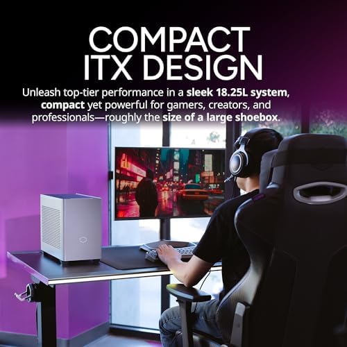 Cooler Master NR2 Pro Mini ITX – Intel Ultra 7 265F 2.4GHz (5.3 GHz Turbo) | Gigabyte RTX 5070 12GB & B860I AORUS PRO ICE| 32GB DDR5 6000MHz | 2TB Gen4 M.2 | WiFi | Windows 11 | 280mm AIO Gaming PC|B0F7PWDM9L