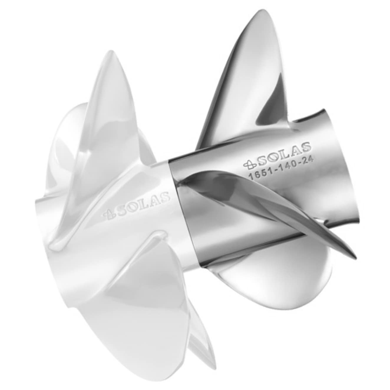 Solas Propeller 1654-160-18 Solas Dual Propeller for Mercruiser Bravo Three, SS, Front