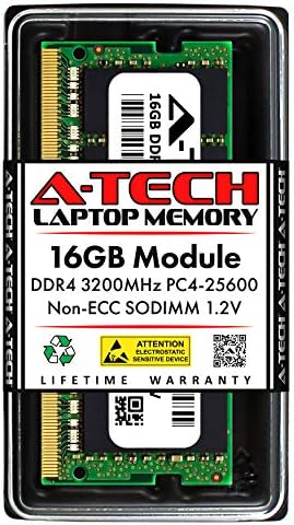 A-Tech 8GB DDR4 3200 MHz SODIMM PC4-25600 (PC4-3200AA) CL22 Non-ECC Laptop RAM Memory Module|B08KTQFZ9P