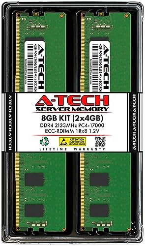 A-Tech 64GB Kit (2x32GB DDR4 2133MHz PC4-17000 ECC RDIMM 2Rx4 Dual Rank 1.2V ECC Registered DIMM 288-Pin Server & Workstation RAM Memory Upgrade Modules (A-Tech Enterprise Series