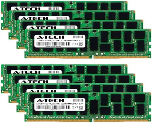 A-Tech 64GB Kit (2x32GB DDR4 2400MHz PC4-19200 ECC LRDIMM 4Rx4 Quad Rank 1.2V Load Reduced DIMM 288-Pin Server RAM Memory Upgrade Modules (A-Tech Enterprise Series