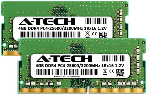 A-Tech 8GB DDR4 3200 MHz SODIMM PC4-25600 (PC4-3200AA) CL22 Non-ECC Laptop RAM Memory Module|B08KTQFZ9P