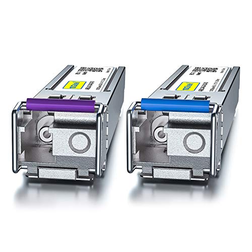 10Gtek 𝟭𝟬/𝟭𝟬𝟬/𝟭𝟬𝟬𝟬𝗕𝗮𝘀𝗲-𝗧 𝗖𝗼𝗽𝗽𝗲𝗿 𝗦𝗙𝗣, Auto-Negotiation SFP to RJ45 Mini-GBIC Transceiver or Cisco GLC-T(10/100/1000)/SFP-GE-T(10/100/1000) Pack of 2|B09NNMP934