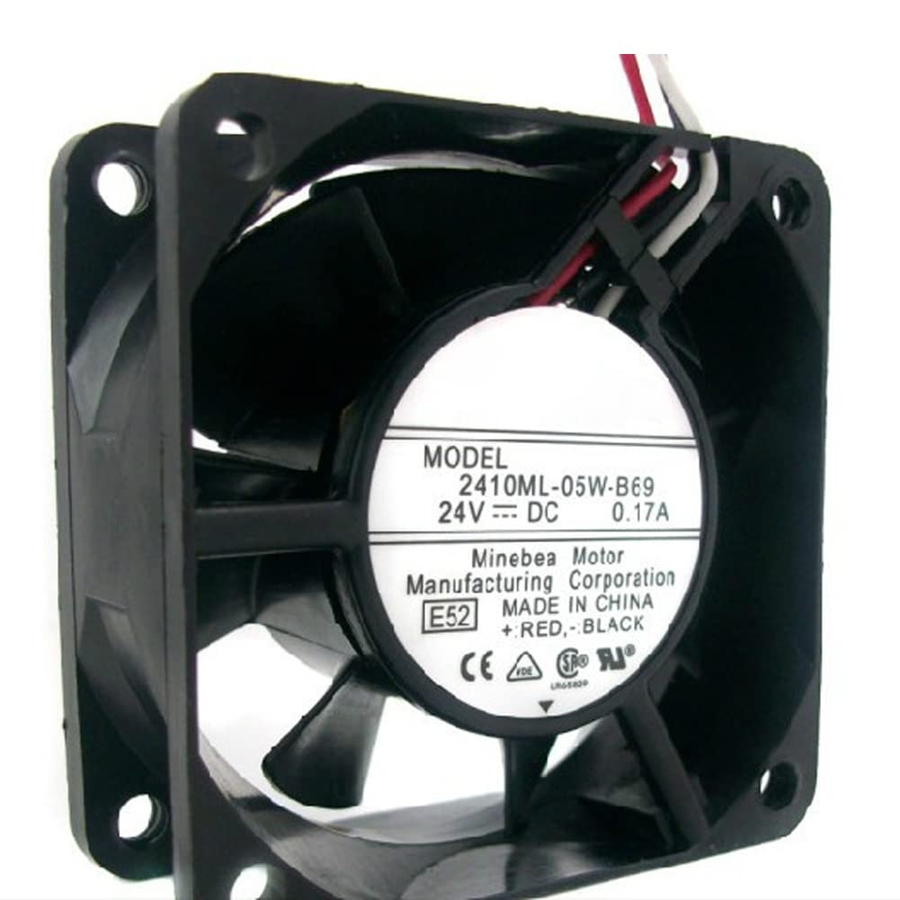 2410ML-05W-B69 DC 24V 0.17A 60 * 60 * 25mm 60mm 6cm 3-Wire Cooling Fan