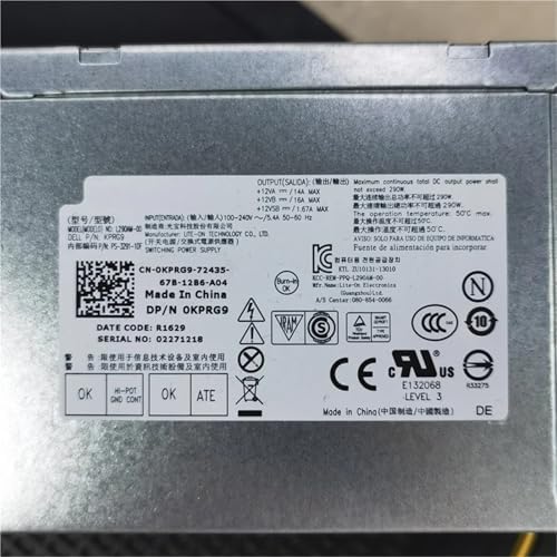 for OptiPlex 3020 7020 9020 MT 290W PSU Power Supply L290AM-00 D290EM-00 HU290AM-00 H290AM-00 0KPRG9 KPRG9 0HYV3H HYV3H|B0FBKHWCV9