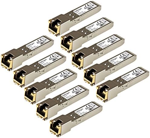 StarTech.com Cisco SFP-GE-T Compatible - Gigabit SFP - 10/100/1000 Mbps - RJ45 Port - 1000Base-T - Copper SFP - GBIC Module|B007UR0CZE