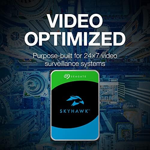 Seagate Skyhawk AI 16TB Video Internal Hard Drive HDD – 3.5 Inch SATA 6Gb/s 512MB Cache for DVR NVR Security Camera System with Drive Health Management and in-House Rescue Services (ST16000VE004)|B0DG3JB7G5