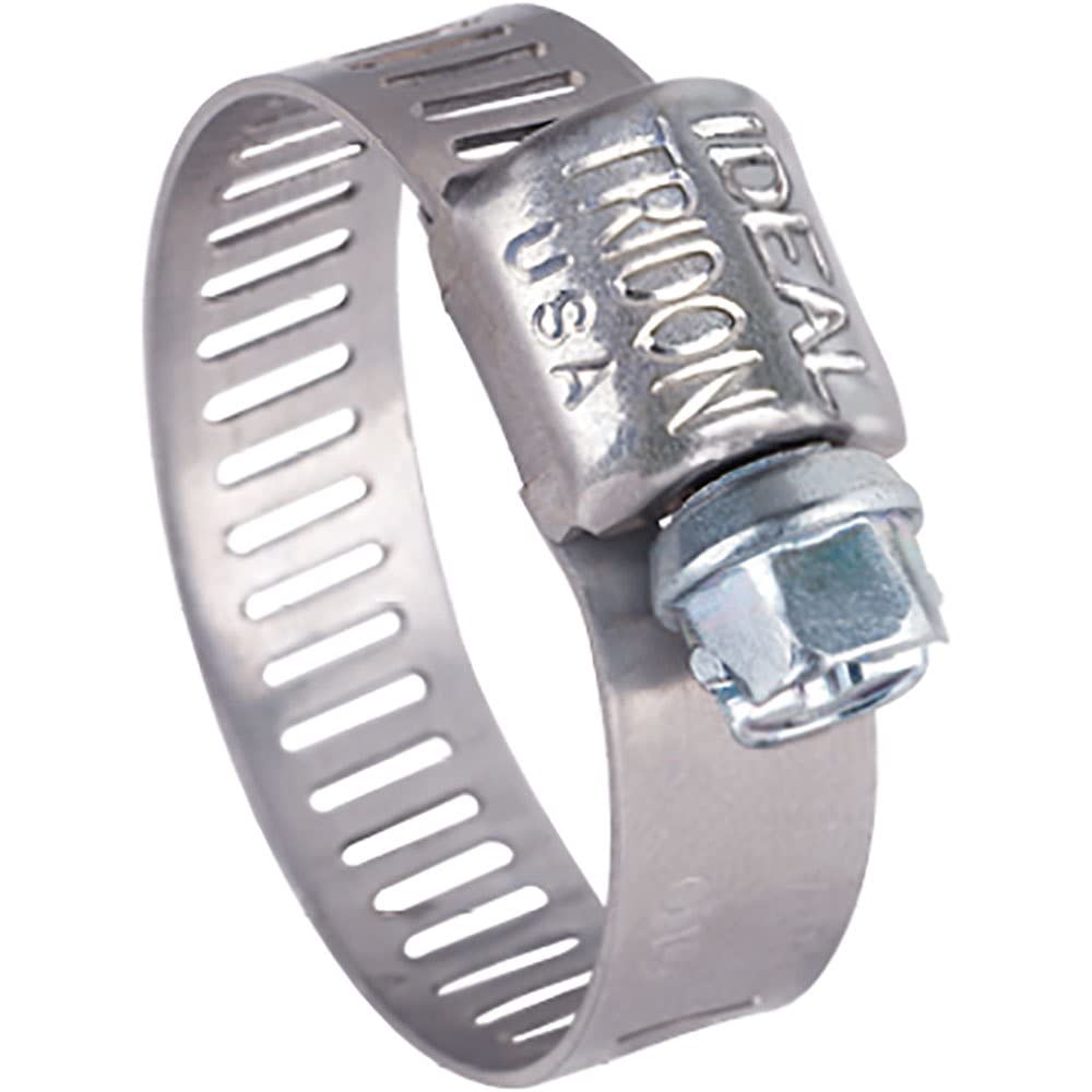 Seachoice 50-23357 Stainless-Steel Mini Hose Clamps, 5/16" Band, Size #10, 10/Bx