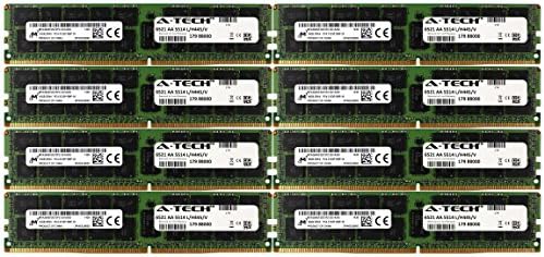 A-Tech Micron IC DDR4 64GB Kit 8X 8GB 1Rx4 PC4-17000 2133MHz for Dell PowerEdge R730xd R730 R630 T630 R430 R530 C4130 H8PGNC Memory RAM