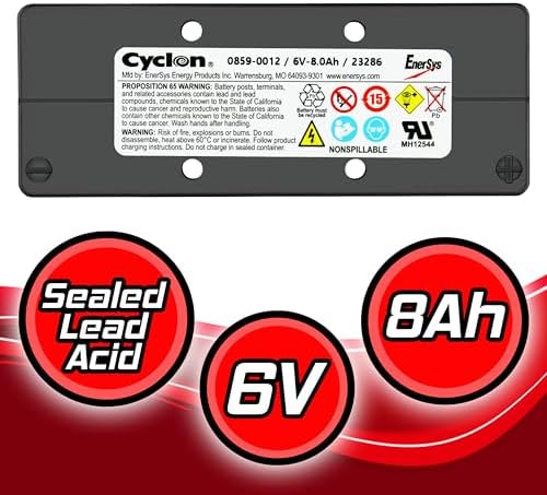 EnerSys 0859-0012 - 6V Lead Acid (NP/LCR/PS) Battery|B076Q4QLRR