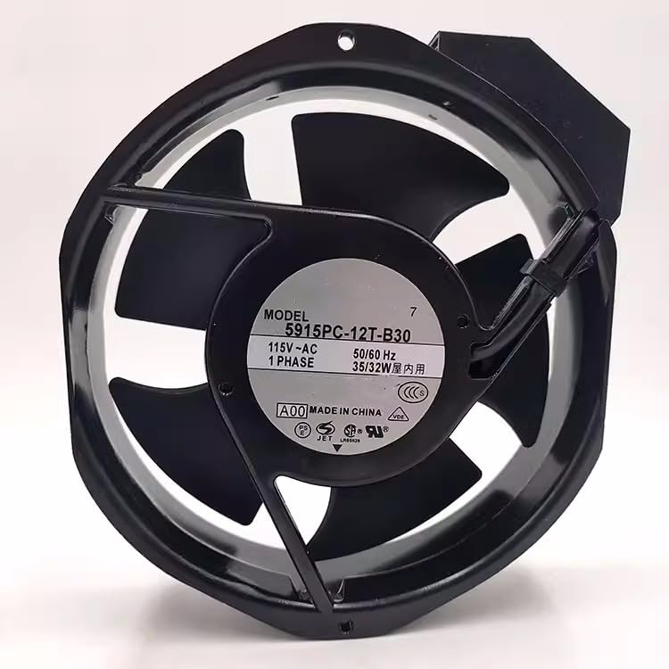 for 115V 35W 5915PC-12T-B30 17238 17cm Metal high-Temperature Resistant Fan|B0DDJL1HTR
