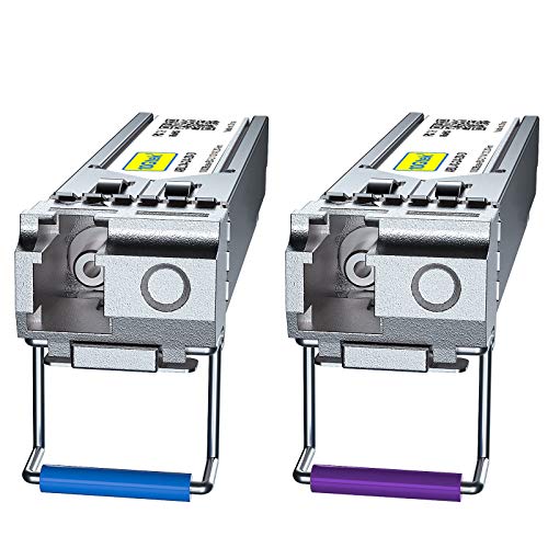 10Gtek 𝟭𝟬/𝟭𝟬𝟬/𝟭𝟬𝟬𝟬𝗕𝗮𝘀𝗲-𝗧 𝗖𝗼𝗽𝗽𝗲𝗿 𝗦𝗙𝗣, Auto-Negotiation SFP to RJ45 Mini-GBIC Transceiver or Cisco GLC-T(10/100/1000)/SFP-GE-T(10/100/1000) Pack of 2|B09NNMP934