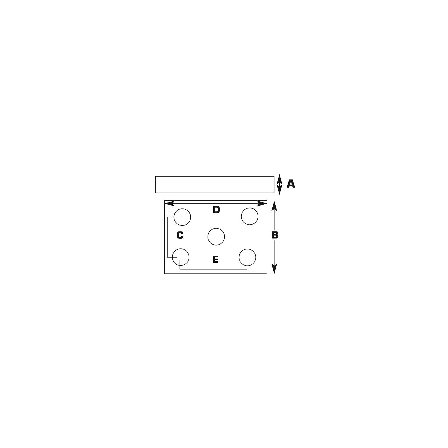 Seachoice 55111 Med Duty Axle U-Bolt Plate(1
