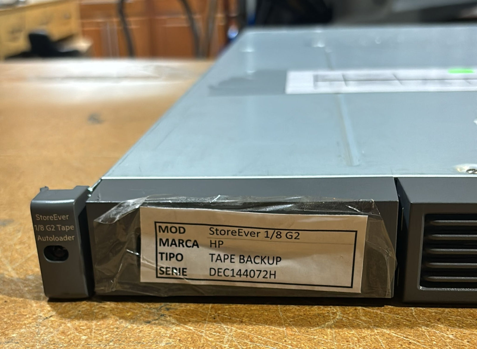 HPE R1R75A MSL 1/8 G2 Tape Autoloader - Rear View | Alo Tech Solutions