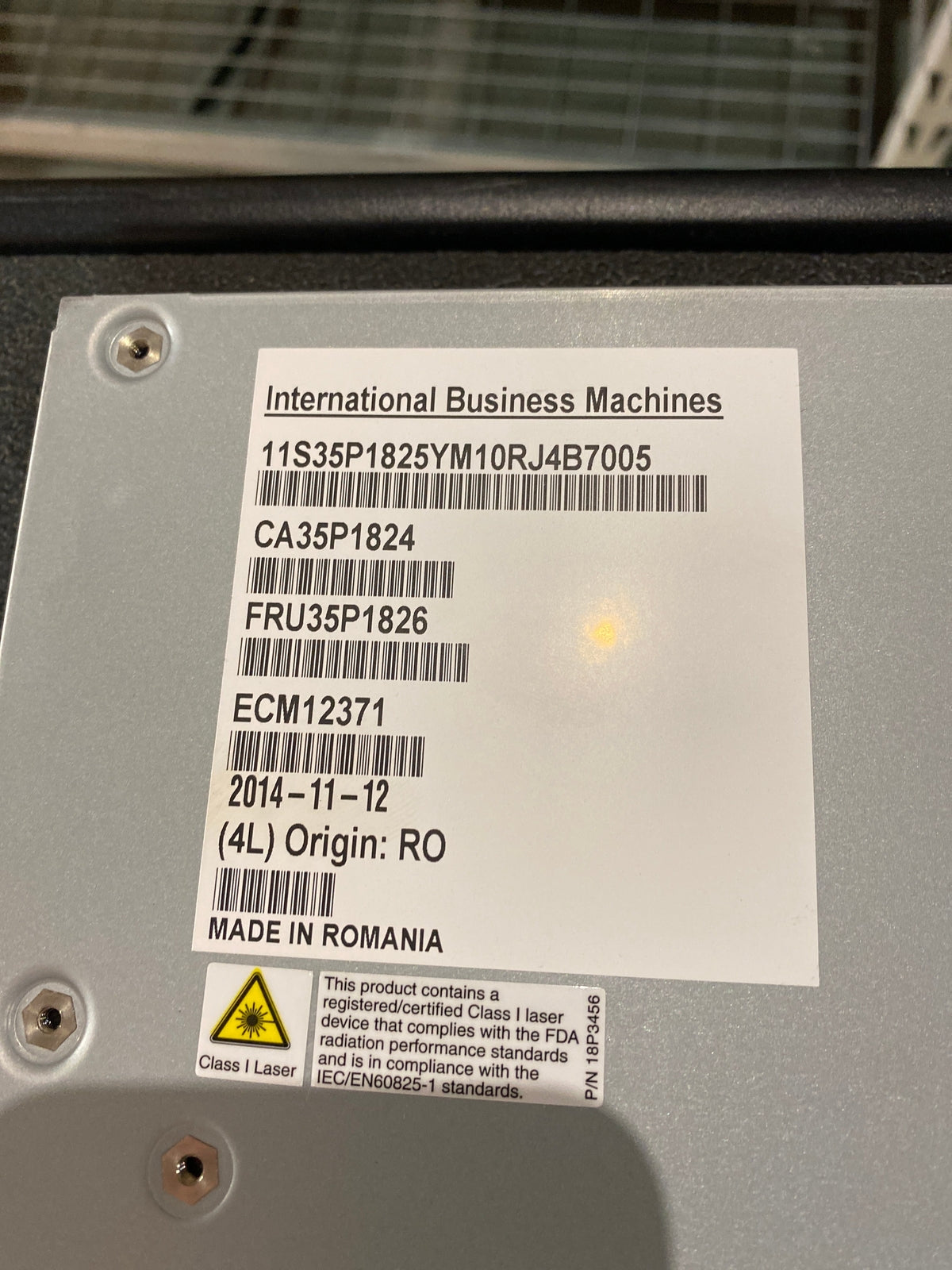 IBM 35P1824 FC Switch - Rear View | Alo Tech Solutions