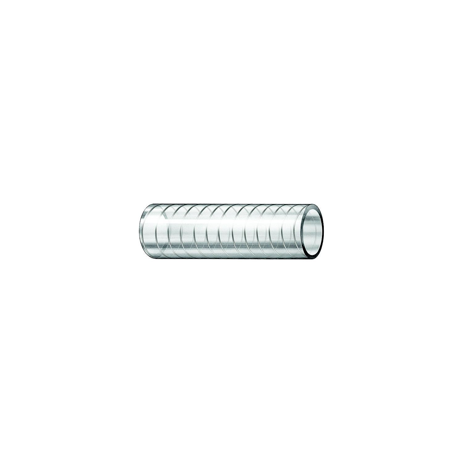 Trident Marine 163-1126 Trident Wire Reinforced Clear PVC Hose (FDA), 1-1/2" x 50'