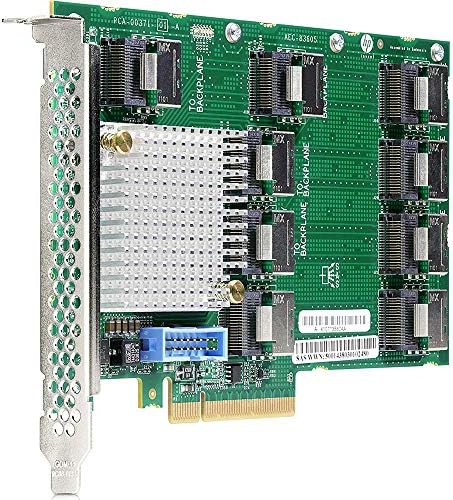 HPE DL38X Gen10 12Gb SAS Expander - 12Gb/s SAS, Serial ATA/600 - PCI Express 3.0 x8 - Plug-in Card - 9 Total SAS Port(s) - 9 SAS Port(s) Internal - 0 SAS Port(s) External|B0743YV4MR