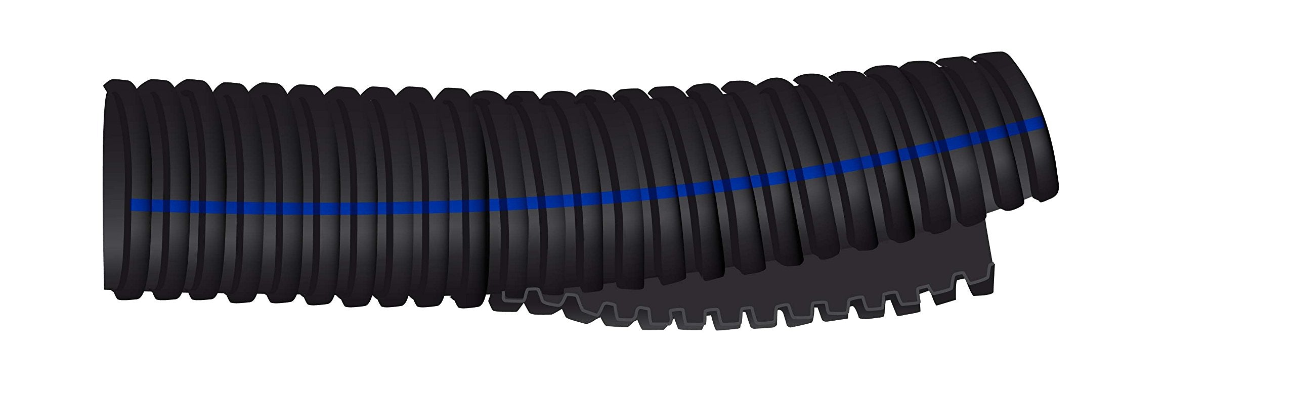 Shield 16-128-1146B Shields Marine Split Wire Conduit Flexible Flame Retardant, Black 50' Hose