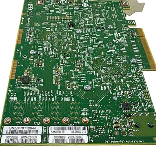 SAS HBA Card Compatible with LSI 9300-16i IT Mode PCIe SATA Expansion Card, 16-Port 12Gbps PCIe 3.0, Expander Support, HBA Controller with 4X SFF-8643 to 8482 SAS Cables for ZFS TrueNAS unRAID NAS
