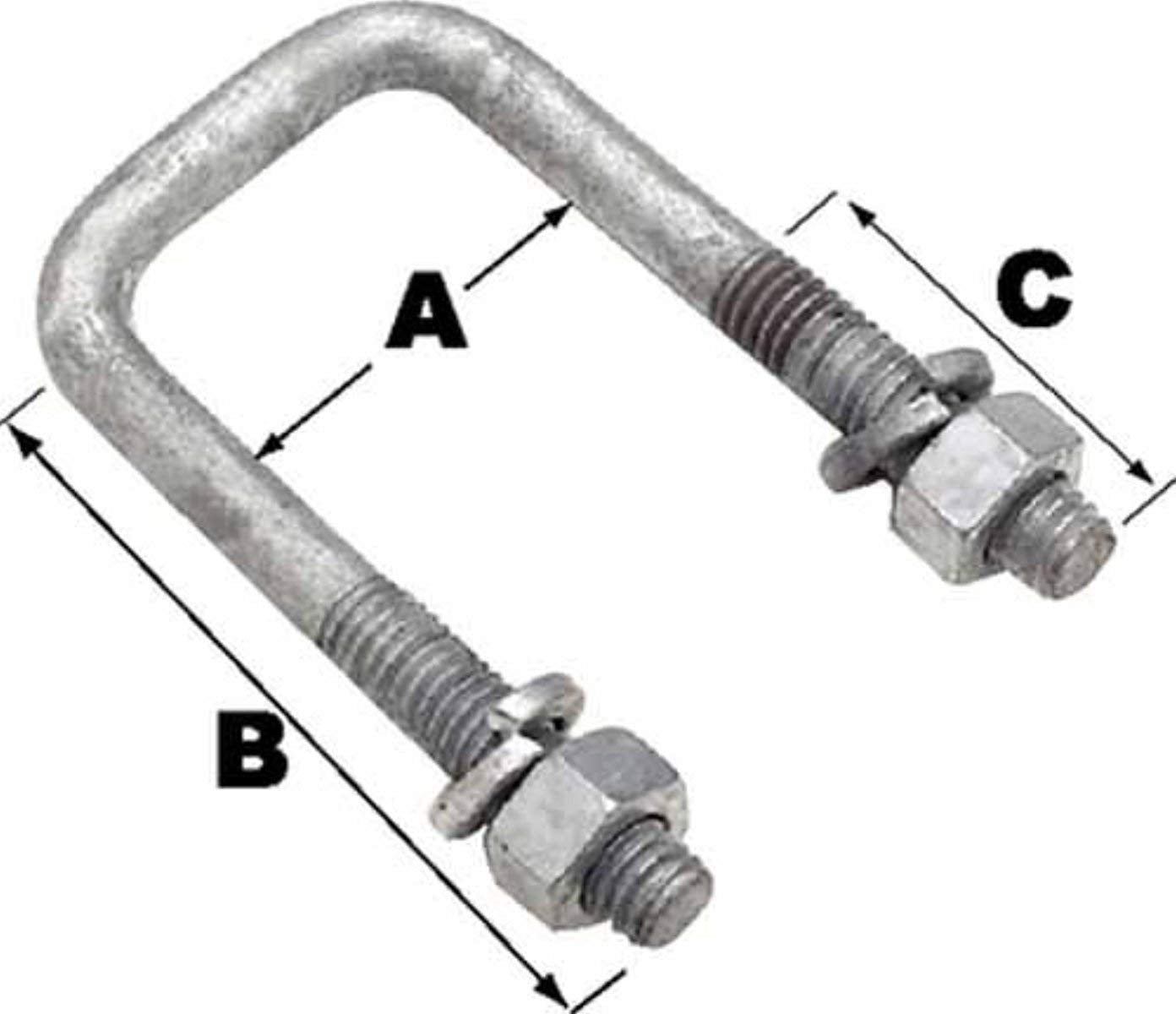 Seachoice 57220 Sq U-Bolt-3 1/16X2 13/16(Bulk