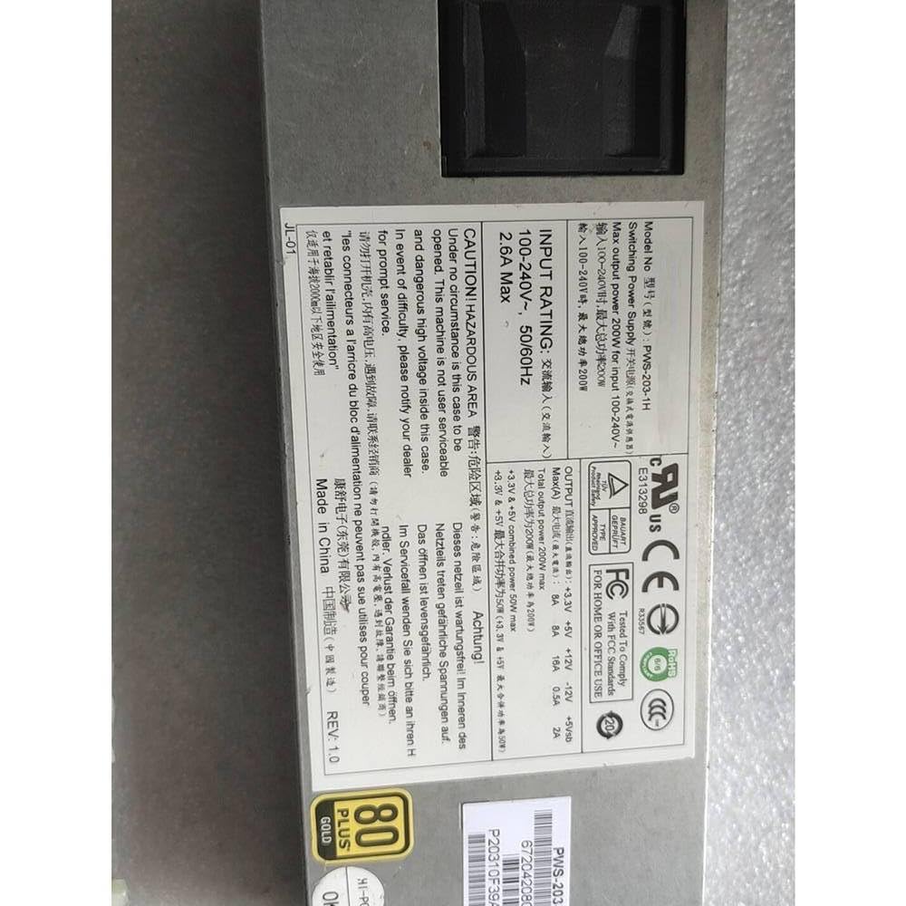 PWS-203-1H for 200W 1U Multi-Output Power Supply - aloinfousa.com