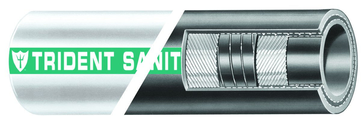 Trident Marine 101-1126 Sanitation Hose 1-1/2" X 50'