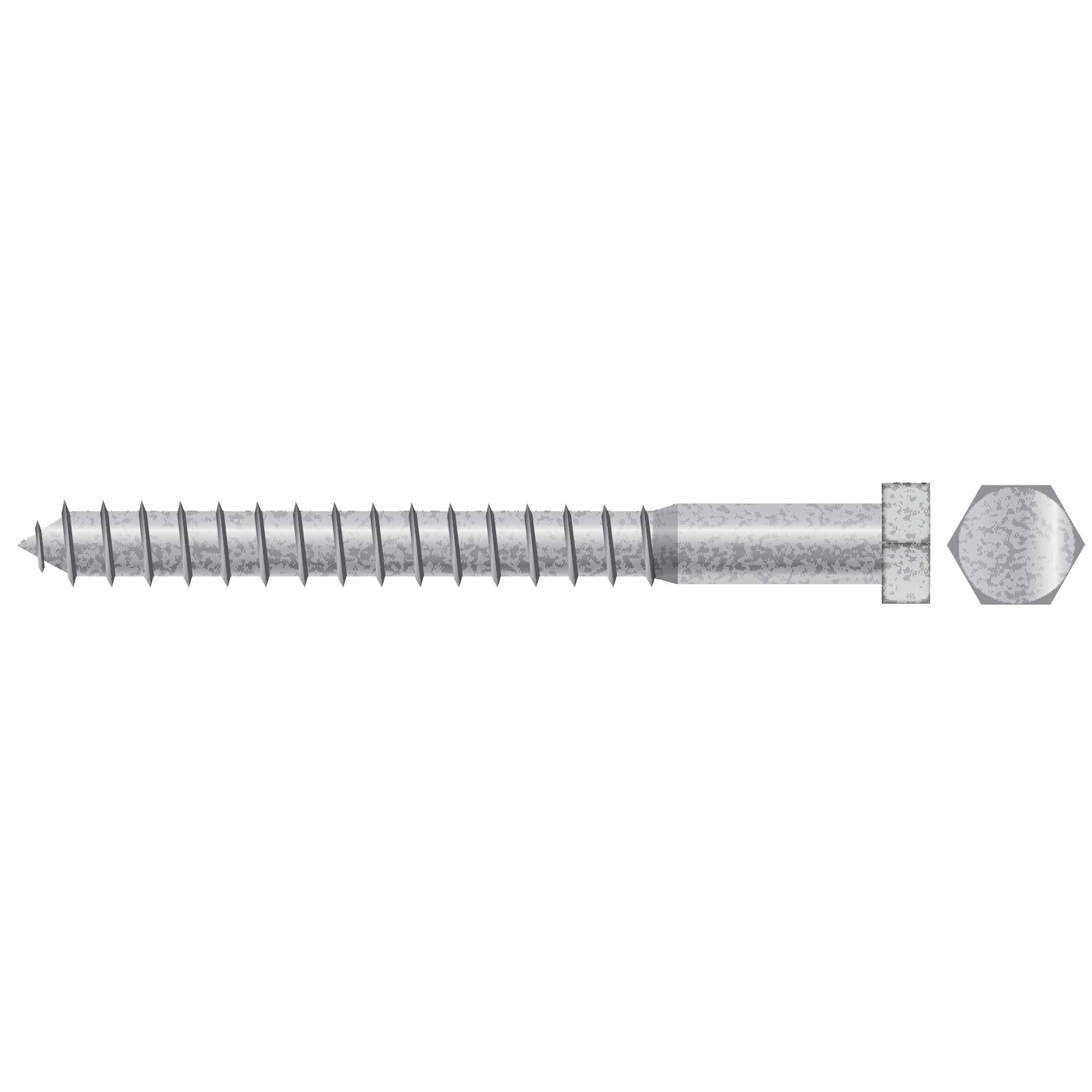 Seachoice SC2657 Lag Screw, 3/8 x 3"