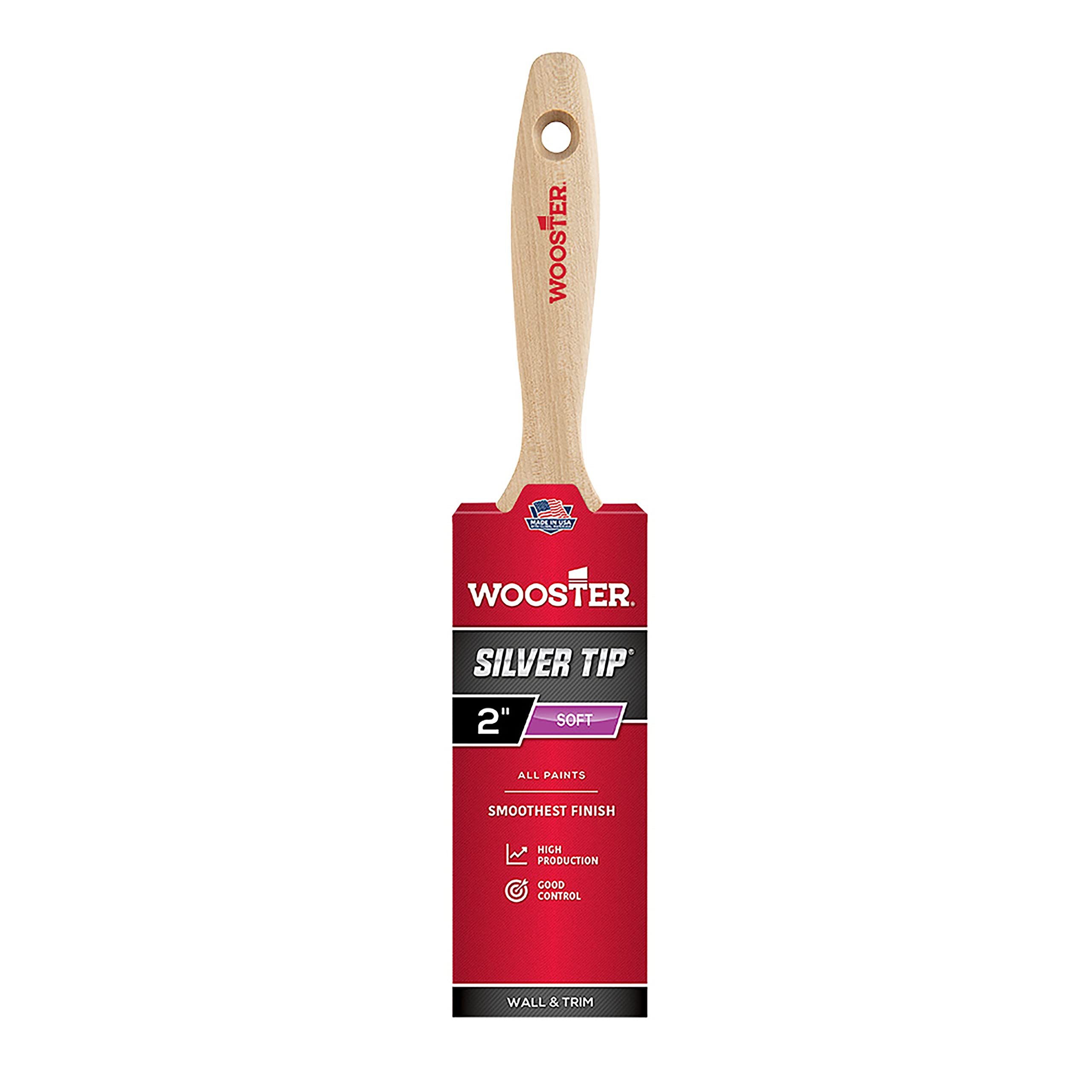 Wooster Brush 5222-2 Wooster Silver Tip Varnish Brush, 2"