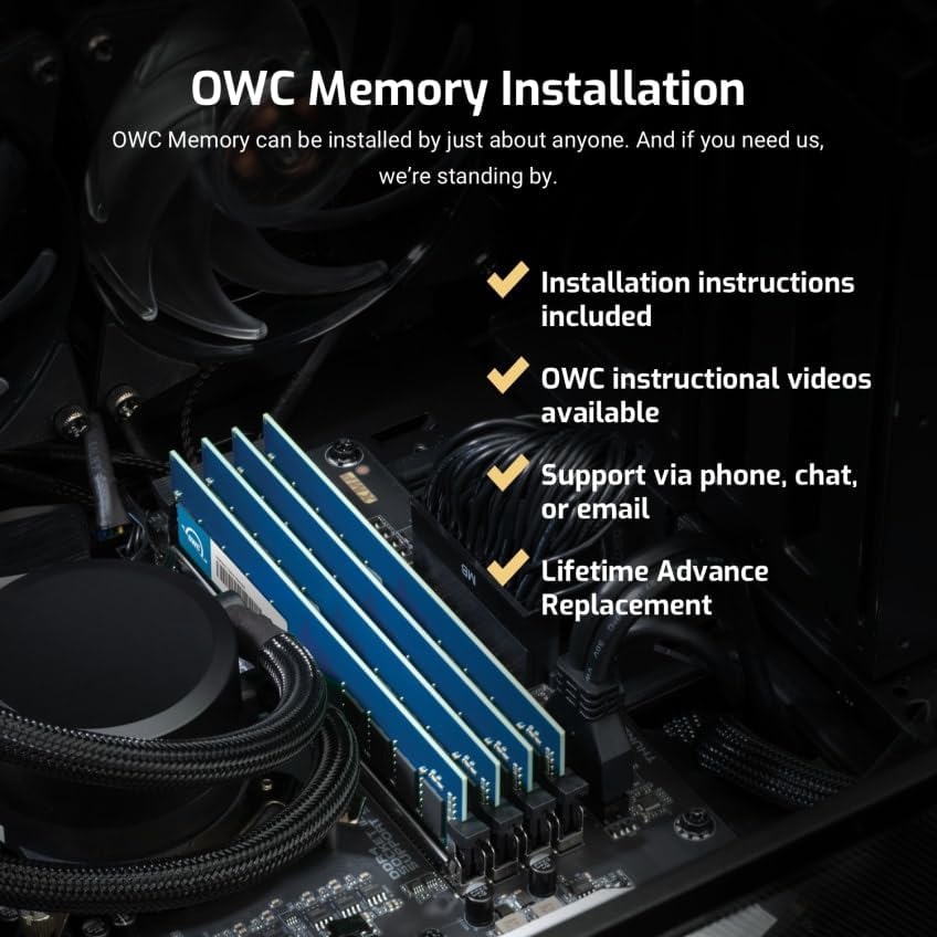 OWC 32GB (4x8GB DDR3 1333 PC3-10600 CL9 2Rx4 240-pin 1.5V ECC Registered RDIMM Memory RAM Module Upgrade Kit Compatible with Dell PowerEdge R610 R710